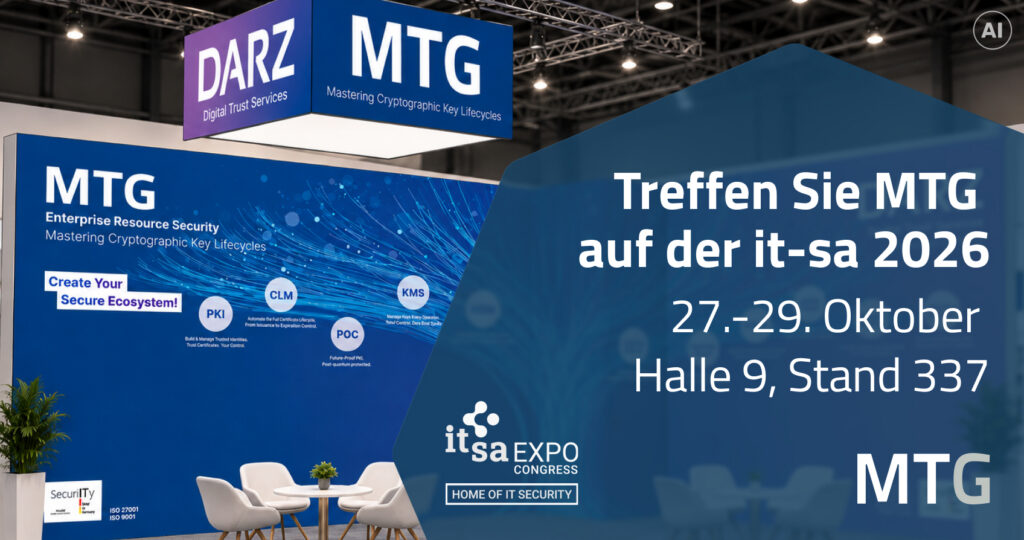 MTG auf der it-sa 2026 in Nürnberg – Halle 9, Stand 337