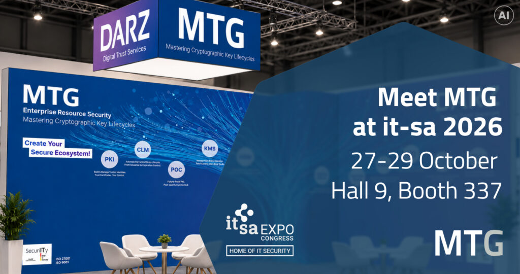MTG at it-sa 2026 in Nuremberg – Hall 9, Booth 337